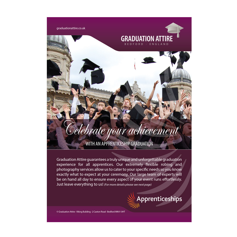 Graduation Attire Apprenticeships Leaflet