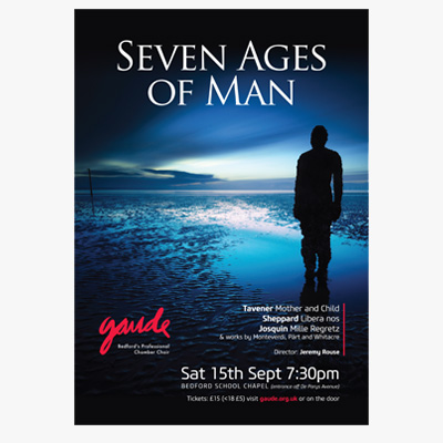 Gaude Choir Seven Ages of Man Poster